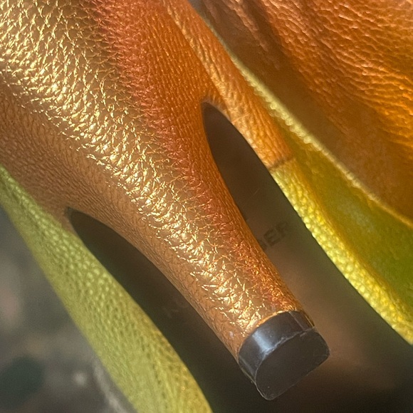 Kurt Geiger London Kensington Rainbow Stripe Leather Boot. NWOT. (Color rub). - Picture 4 of 15